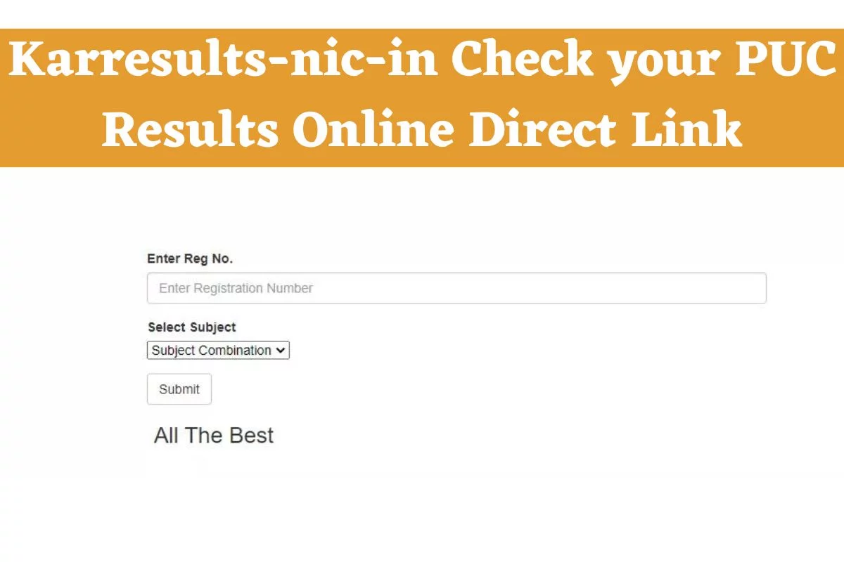 2nd PUC Result 2026 Direct link, Check Your Result
